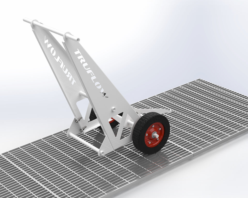 Heavy Duty Grate Lifting Trolley Truflow Spray Booths (Australia) Pty Ltd
