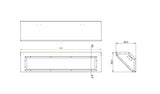 LIGHTING VENTILATED - 45 DEGREE QUAD LIGHT BODY  (SPRAY BOOTH APPLICATIONS)