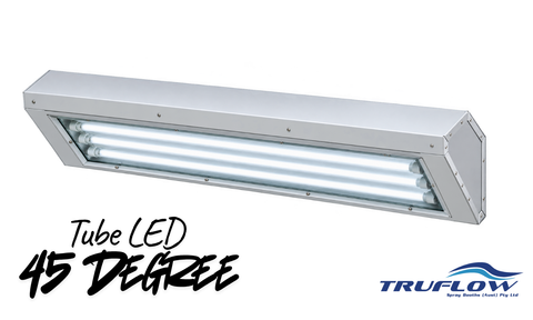 LIGHTING VENTILATED - 45 DEGREE QUAD LIGHT BODY  (SPRAY BOOTH APPLICATIONS)